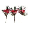 Christmas DIY Red Berry Branch Decorations & Accessories