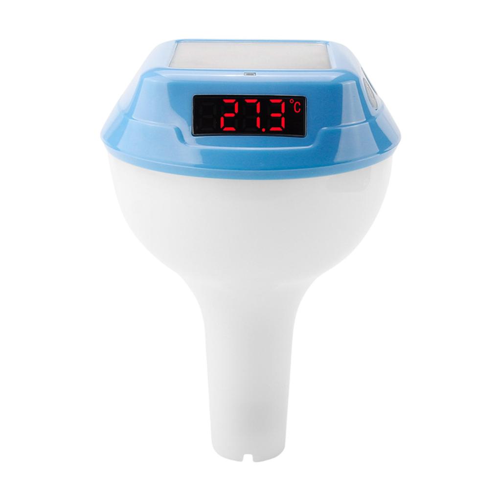 Floating Style Bath, Swimming Pool, Hydrotherapy Pool With RGB Ambient Light, Solar Electronic Digital Thermometers