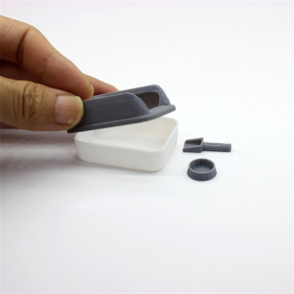 3Pcs/set Mini Cat Litter Box Miniature Doll Home Decoration Cute Pet Supplies