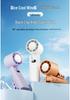 Multi-functional Portable USB Rechargeable Clip-on Fan with Digital Display & High Wind Power, Handheld Cooling & Ice Pack Support