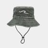 Cotton Bucket Hat Breathable Sunshade Design Sun Cap Sunscreen Protection Embroidered Pattern Fisherman Hat Camping Activities