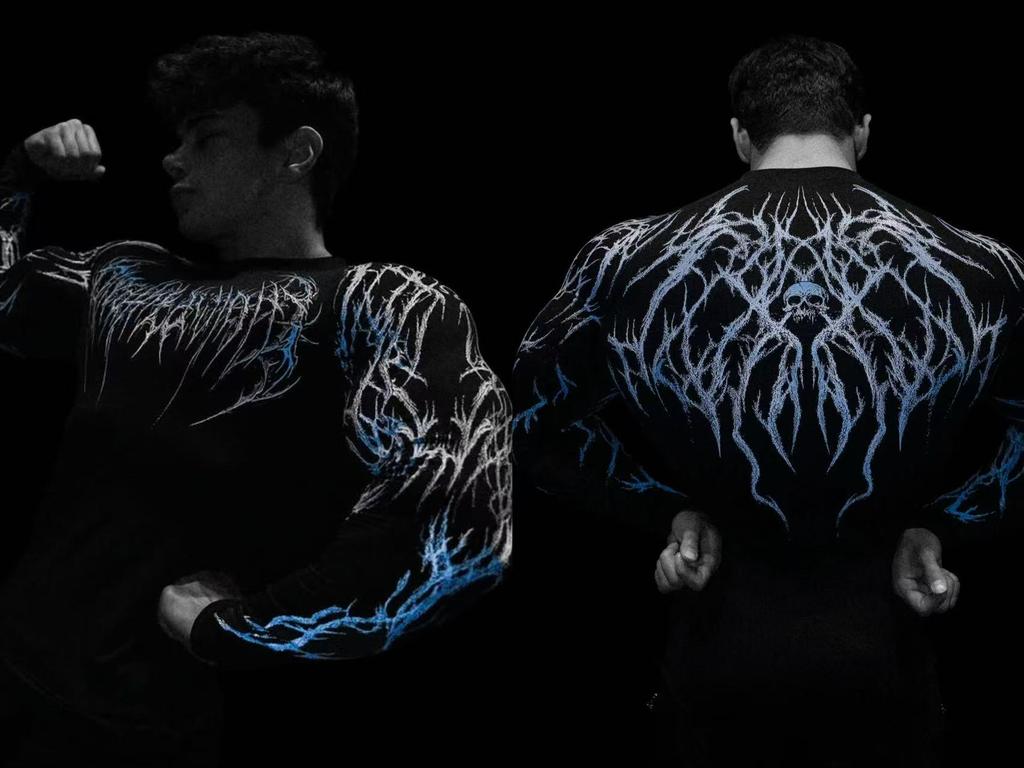 Breathedivinity 2025 Venom Fitness Schnelltrocknendes Unisex Langarm Kompressionsshirt