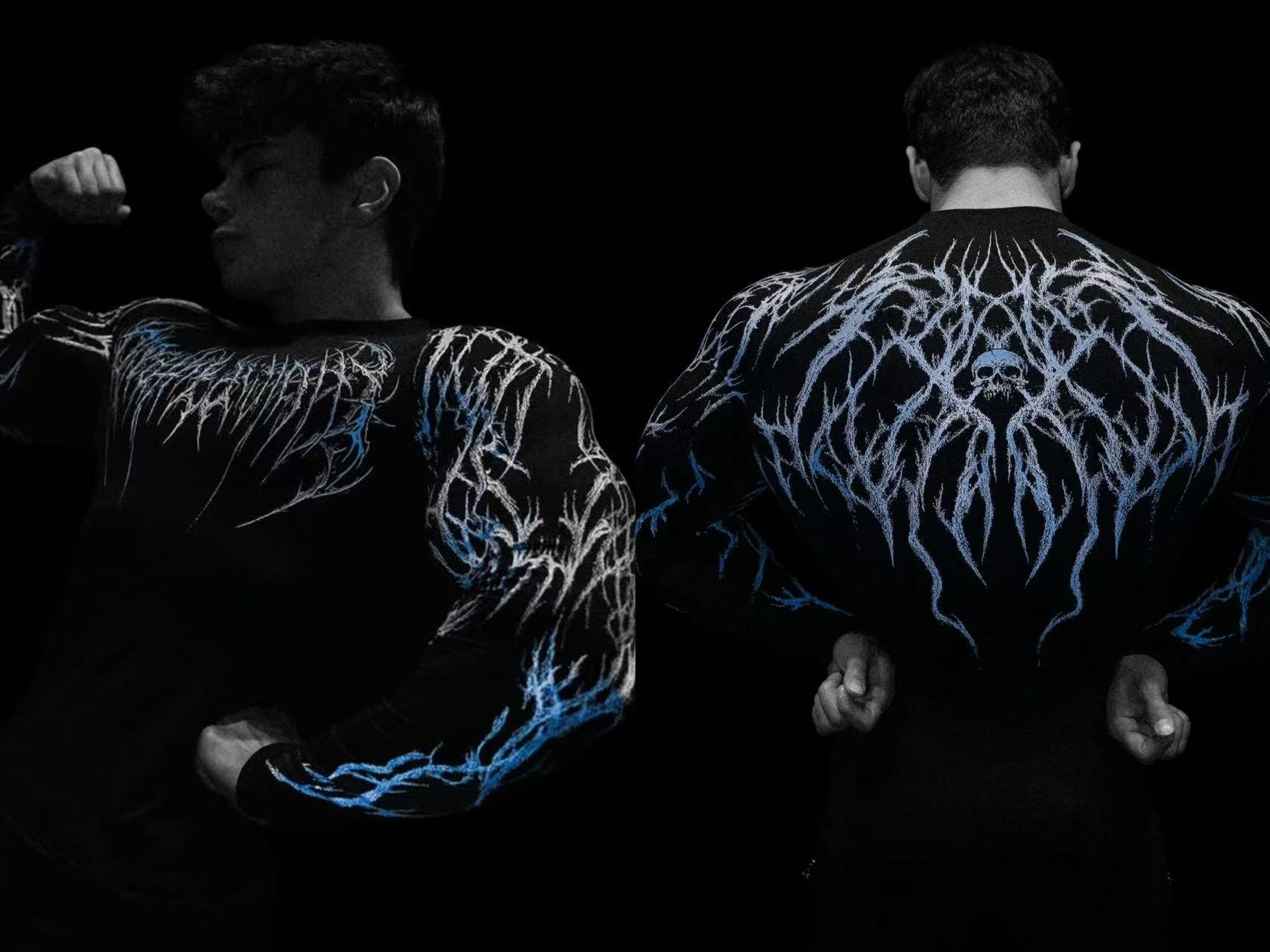 

Breathedivinity 2025 Venom Fitness Швидковисихаюча Унісекс Довгий Рукав Стискаюча Сорочка Medium