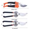 Portable Steel Garden Pruning Clippers for Trimming Plants & Hydroponic Herbs Fruit Trees Pruning Shears Anti-Rust