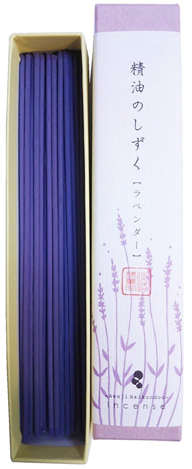 Awaji Baikundo Incense Lavender Essential Oil Loose Pack Sticks, Aromatherapy, Drops, 8g, #182 фиолетовый