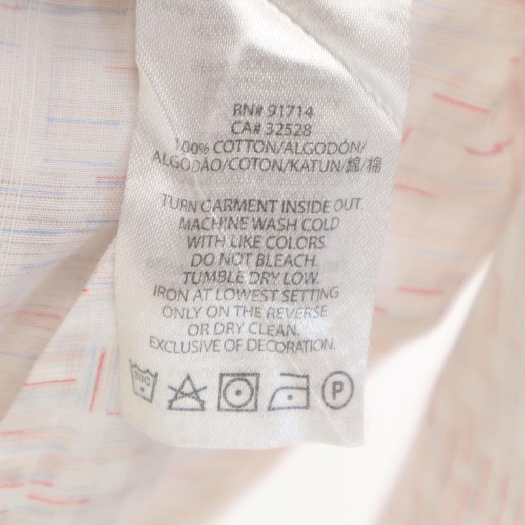 Armani Exchange Mâner general Cămașă cu mâneci lungi M alb x roșu Pentru bărbați Folosit