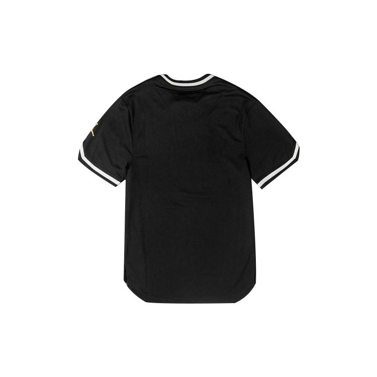 Air Jordan Alphabet Logo Basketball Sports Short Sleeve Black Men's AV0183-010