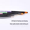 Nail Art Double-Ended Dotting & Painting Pen Set - 5 Colors for Flower & Line Designs