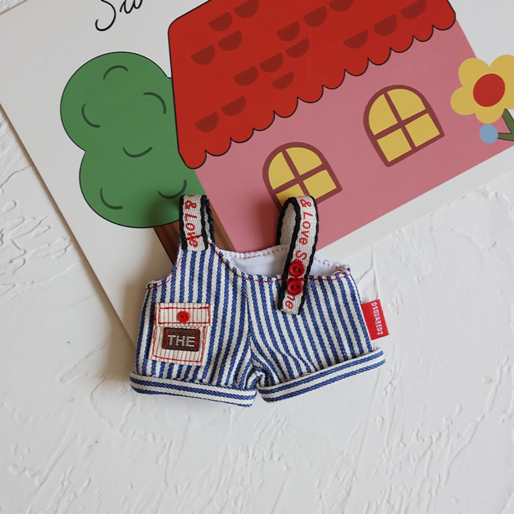 For 17cm Labubu Doll Clothes Fashion Clothes Jumpsuits Doll Clothes Color Match Clothes Dolls Accessories Cute Decoration Little Clothes