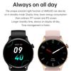 Neue Smartwatch für Damen AMOLED-Bildschirm Zeitanzeige immer an NFC IP68 Wasserdicht Sport Anruf Damen Smartwatch Für Huawei Xiaomi Apple