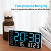 Borderless Electronic Clock Multi-function Dual-purpose Clock Simple Digital Clock Display Living Room Wall Clock