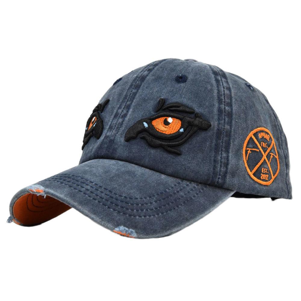 

Hat Tongue Duck Eagle Eye Threedimensional Embroidered Baseball Sunshade Hat тёмно-синий