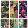 Transparent Phone Case for Xiaomi Mi 14 13 12 11 Ultra 13T Poco X3 NFC F3 F6 Pro 5G Soft TPU Shell Tropical Jungle Print Leopard