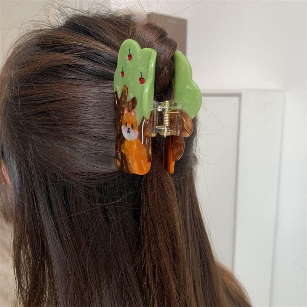 Creative Animal Hair Clip Headwear Bird Shark Clip Fashion Acetate Hair Claw  Travel