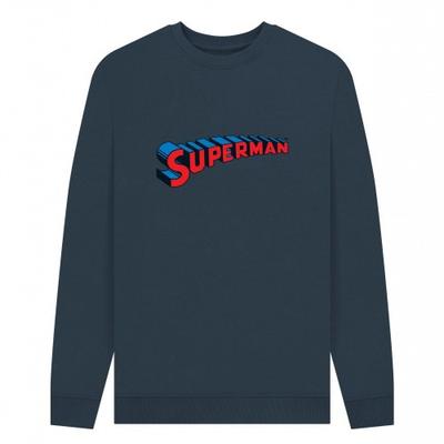 SUPERMAN Unisex Adult Official Graphic Logo Sweatshirt