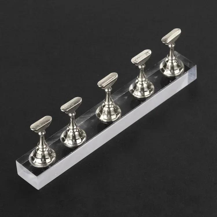 

New Nail Enhancement Chessboard Chess Piece Nails Holder Display Board Making Acrylic Base Student Magnet Nailing Practice Stand