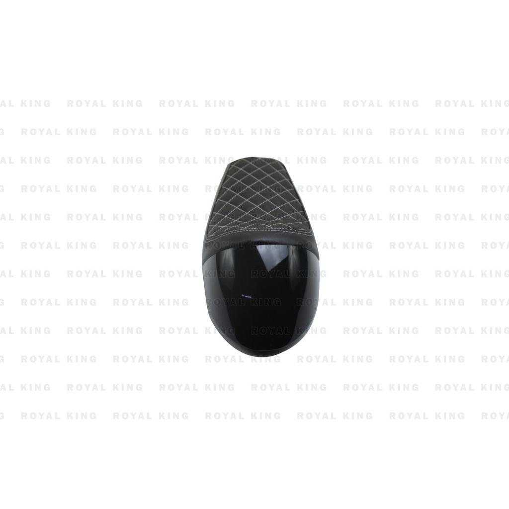 "Premium Leather Single Rider Seat With Cowl" Fit For Royal Enfield INT & GT 650
