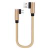 25Cm Short Fast Charging Cable Double Elbow 90 Degree Usb C Micro Usb Type C For Smart Phones Lightning Cable For Iphone Cable