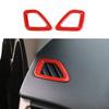 Dashboard L&R Air Outlet Vent Cover 2PCS For Jeep Cherokee 2014- Bright Red