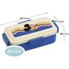 Skater Bento Box Disney Retro Mickey Mouse 530ml Antibacterial Fluffy Dome Lid for Women Made in Japan PFLB6AG-A