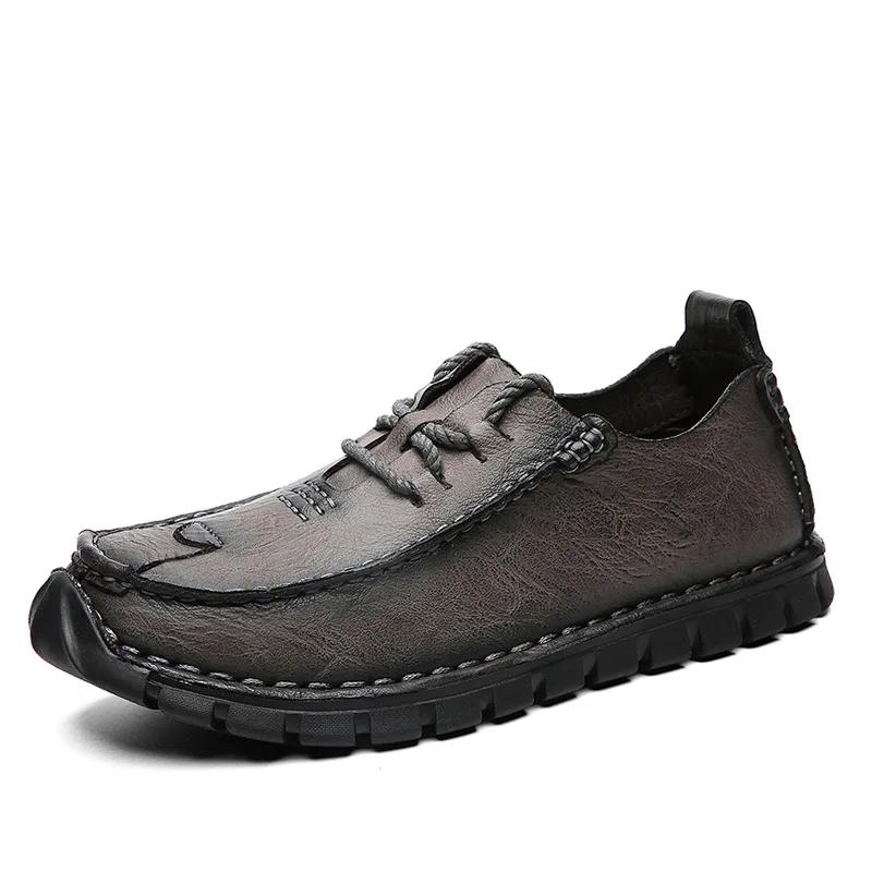 Business Formální Boty Hovězí kůže Ležérní Boty Zimní Muži Mokasíny Slip On Mokasíny Outdoor Tooling boty zapatos de hombre