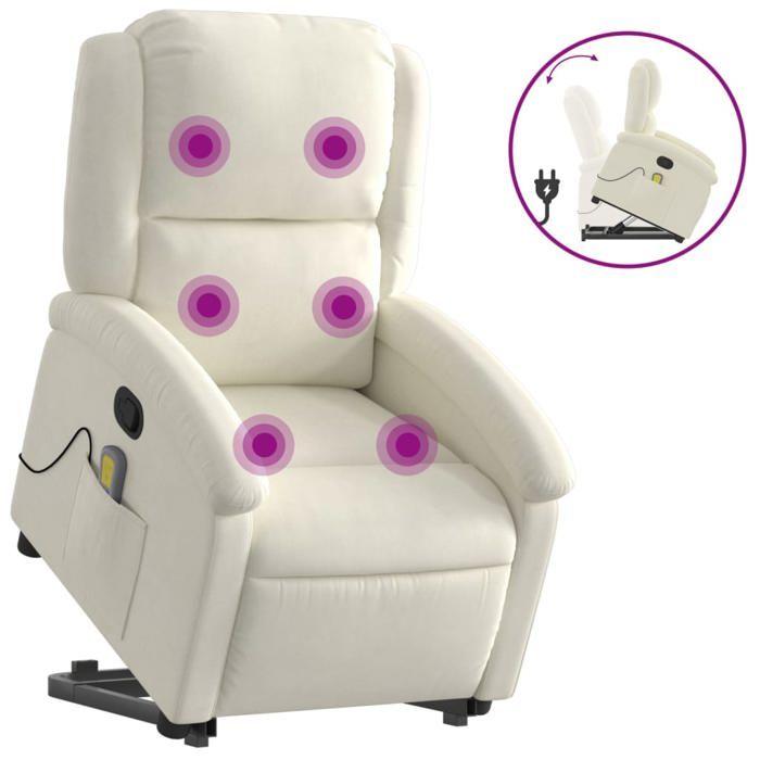 VidaXL Reclining Massage Armchair, Relaxation Chair with Adjustable Backrest and Footrest, Salon Seat Room of 3204320