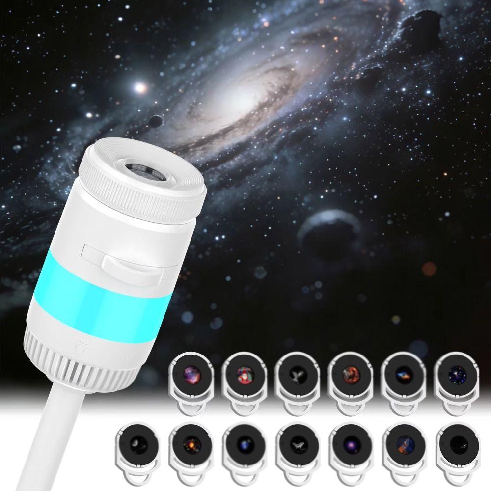 USB Powered Night Light Adjustable Focus Satellite Projector Star Projector  Romantic Atmosphere