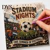DIY Pearl Painting Football Stadium Kit, Soccer Ball Art Craft Kit for All Skill Levels Nights 3D Beginners Fans Gift Relaxing Activity