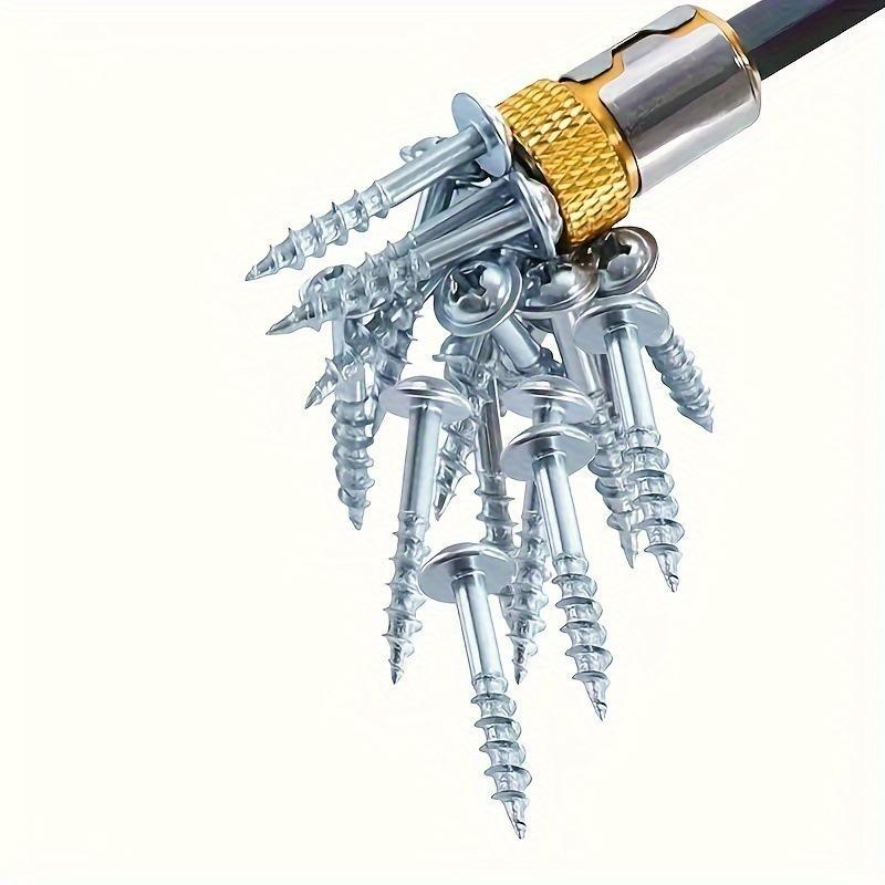 1/3/5Pcs Universal 1/4 Batch Head Colored Magnetic Coil Metal Screwdriver Head Magnetizer Electric Tool Accessory Set