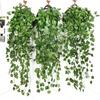 Thousand Companions Evergreen Silk Ivy Wall Hanging Basket - Artificial Greenery & Pothos Vine Home Décor