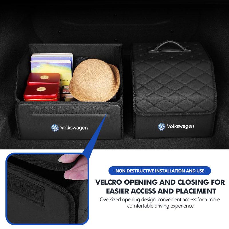 For Volkswagen VW Car Trunk Insulation Organizer Folding Waterproof Storage Box Polo Jetta Sagitar Magotan Passat B5 B6 B7 CC zj0