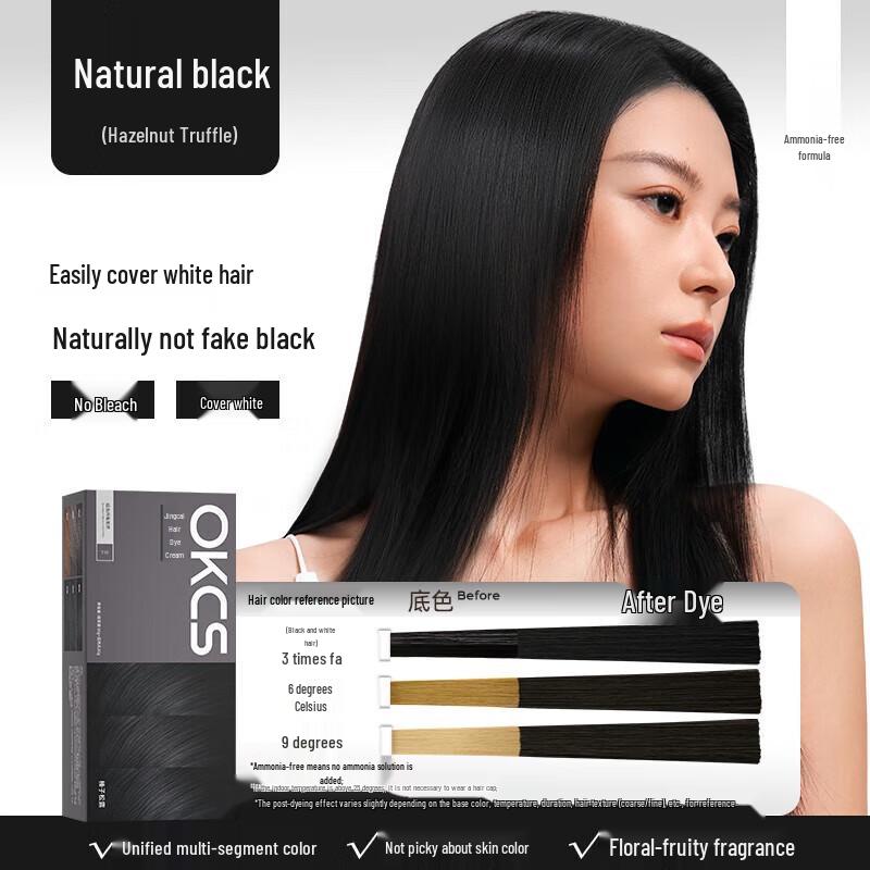 Rostlinná barvicí krém na vlasy pro bílé vlasy