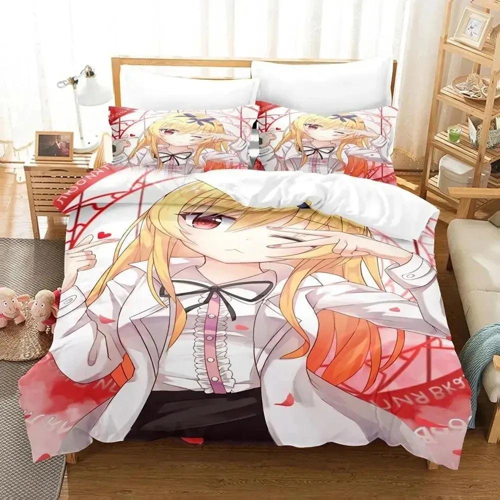 

Arifureta From Commonplace To World s Strongest Bedding Set Duvet Cover Bed Set Quilt Cover Pillowcase Comforter king Queen Size EU Single(135*200cm)3pcs