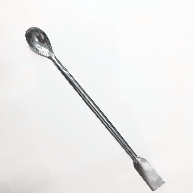 Stainless Steel Double-Headed and Single-Headed Medicine Sampling Spoon Set (22CM) - 3 Pack