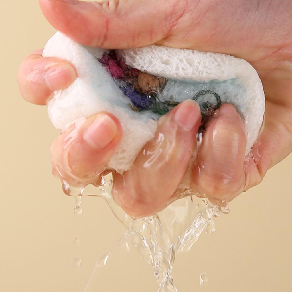 Wood Pulp Compressed Sponge Scouring Pads For Dish Washing Kitchen Cleaning Magic Eraser Pot Scrubbing Cloth