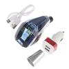 Pomello leva cambio LED in cristallo, leva, pallamano blu, per auto, cambio automatico, manuale, modifica auto