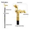 Golden Phoenix Baston de mers cu coadă lungă Baston de mers la modă Baston de mers pentru domn, de lux, 93 cm