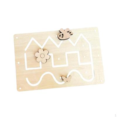 Activity Board for Preschool Learning, Wooden Skill Development Toys Kids Aged 2-3