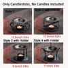 Portable Essential Oil Warmer Polygon Aromatherapy Burner Modern Candle Heating Holder  Bedroom Use