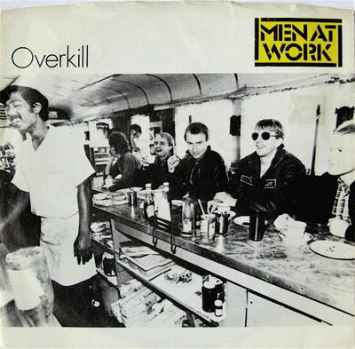 7inch Record MEN AT WORK - Overkill 3803795 Columbia 1983 Canada Rock Used