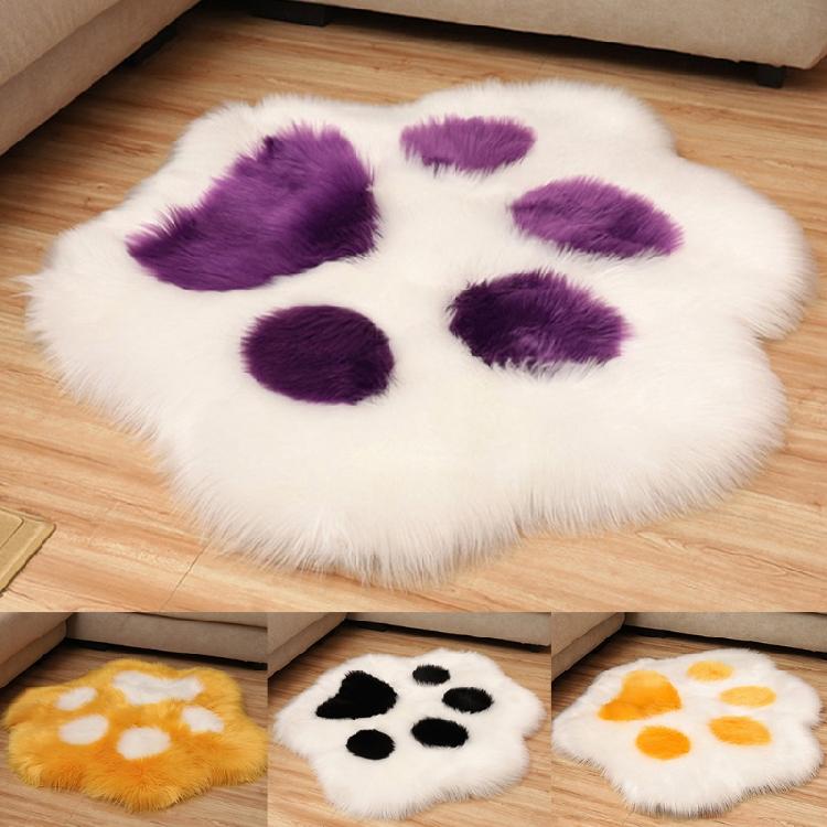 Plush Round Carpet Sheepskin Pink Living Room Home Decor Bedroom Floor Cushion