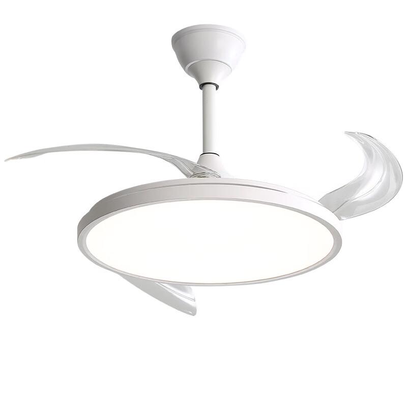 Modern Minimalist Ultra-Thin LED Fan Lamp with Full-Spectrum Eye Protection