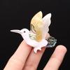1Pc, Handmade Natural Shell Bird Brooch Pin, Unique Animal Brooches Gift for Women Jewelry, Birthday Gift Idea, Cheapest Items Available