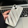 Silbernes Wellen-Handyhülle geeignet für iPhone 11, iPhone 12, iPhone 13