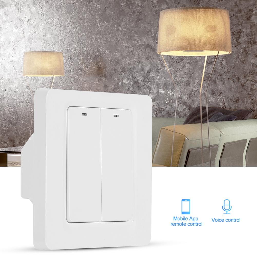 2-Way Wall Switch Panel Support for Alexa / for Google Voice Control   for Tuya Zigbee