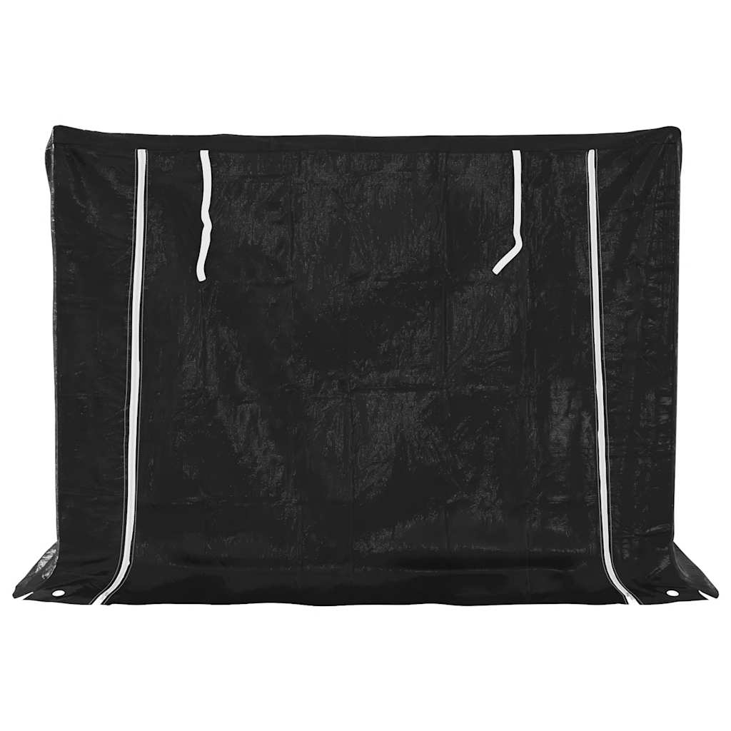 Firewood Rack with Rain Cover 151 x 80.5 x 110.5 cm Galvanized Steel