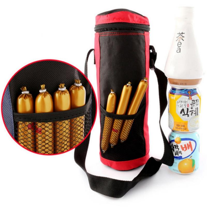 Water Bottle Tote Bag Universal Pouch Heat Preservation Insulated Cooler Bag Outdoor Traveling Camping Hiking Water Bottle Cover