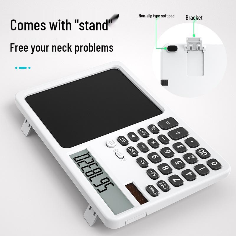 Rechargeable LCD Drawing Board & Scientific Calculator with Solar Power