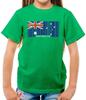 Australia Barcode Flag - Kids T-Shirt - Oz Canberra Flags Country