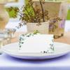 50pcs Paper Table Name Place Cards Blank Tented Name Card  Banquet Tables